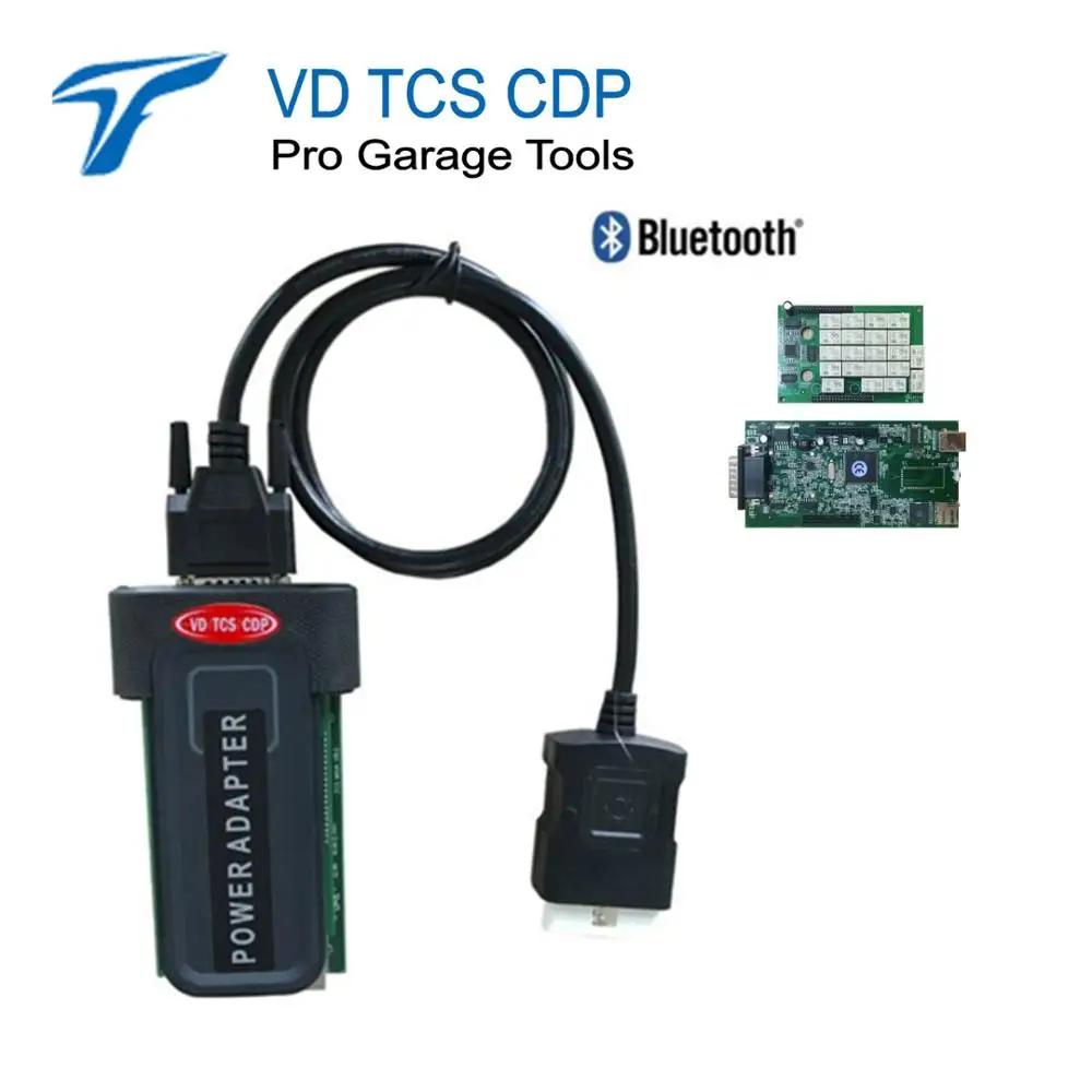 WOW cdp с Bluetooth 2015R3/2016R0 работать на грузовых автомобилей obd2 Диагностика сканирование Инструменты Черный Авто tcs cdp pro plus - Цвет: Синий