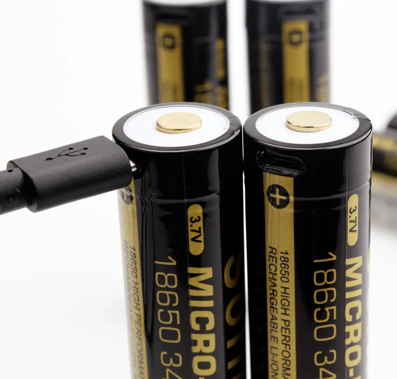 Литий ионный аккумулятор Sofirn 18650 3400 мАч Micro USB 3 7 в|Перезаряжаемые батареи| |