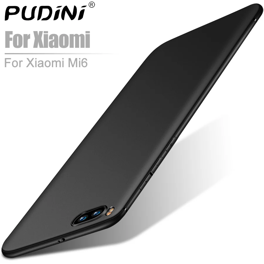 

2018 PUDINI Silicone Phone Case For Xiaomi Mi6 Case Silicone Cover Coque Funda Ultra Thin TPU Covers Mi6 Mi 6 Phone Cases Cover