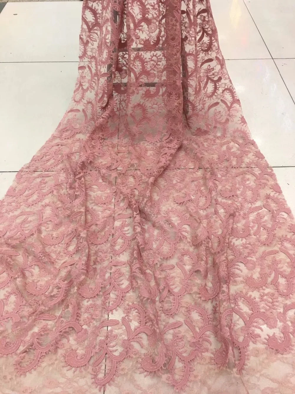 

African Lace Fabric 2018 French Net Lace New Design Fabric 5 Yard High Quality African Tulle Lace Fabric
