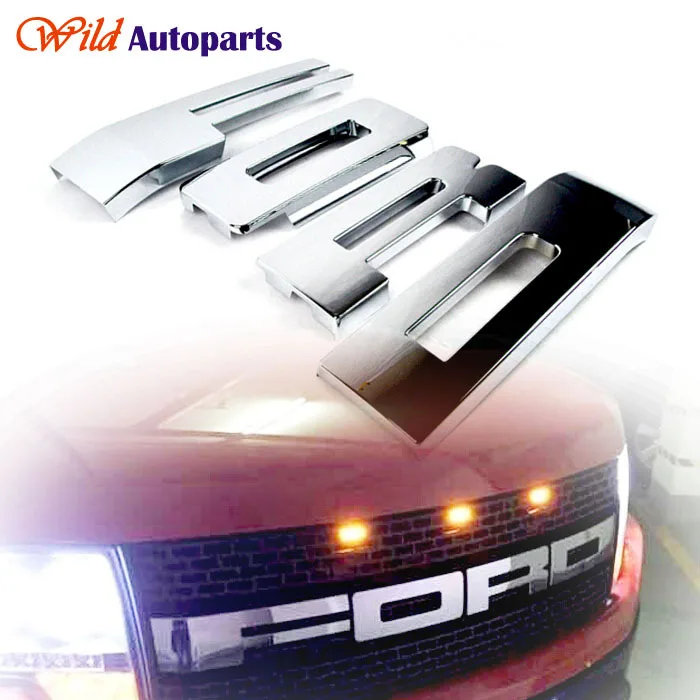 Hood Chrome Grille Letters Cover Part for 2009-201...