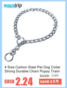 3 Size Carbon Steel Dog Collar Chain Adjustable Training Pet Pinch Dog Collar S/M/L