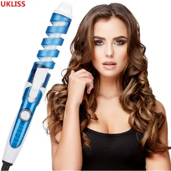 

Portable Hair Curler Roller Spiral Curl Styler Ceramic Perfect Curling Iron Hair Curlers Waver Electric Culring Wand