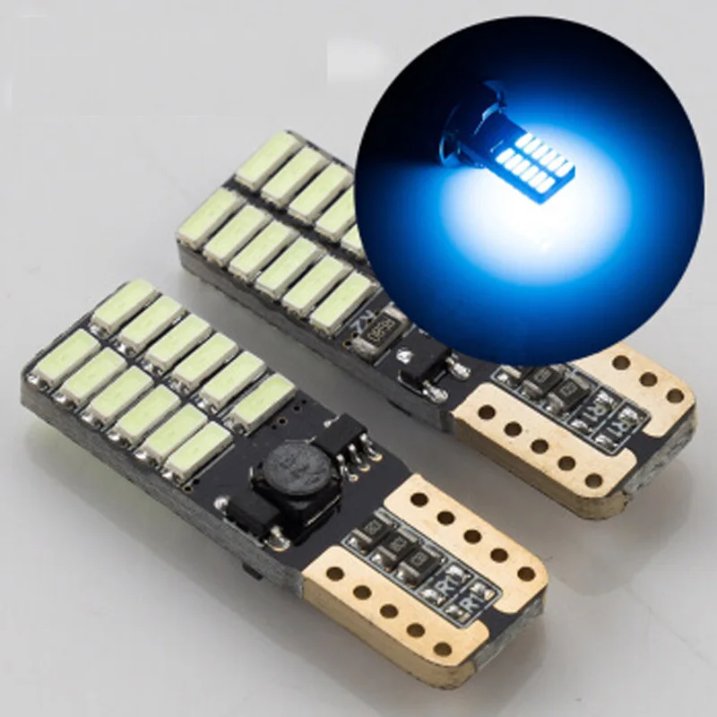 2X Car Styling Car Auto LED T10 W5W Canbus 24 SMD LED Light Bulb No