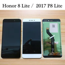 Dla Huawei P8 Lite 2017 PRA-LA1 LX1 LX3 / honor 8 lite WAS-LX1A PRA-LX2 WAS-AL00 PRA-LT10 wyświetlacz LCD z ekranem dotykowym Digitizer