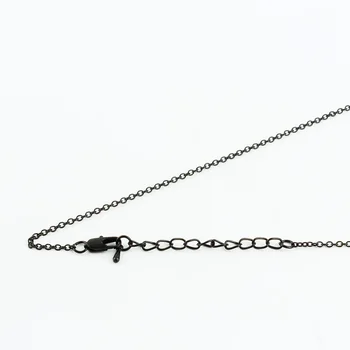 

Red Copper Metal With Square Clasp 5cm Extender Fashion Links 16-40"Free Nickel 9 Colors 2mm/3mm Wide Cable Necklace Chains