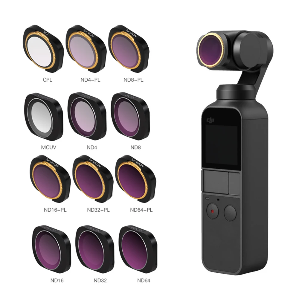 

OSMO Pocket Camera Filter CPL/UV/ND 4 Neutral Density Filters Set For DJI Osmo Pocket Optical Glass Lens Accessories