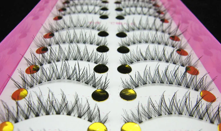 LASGOOS 10 пар/компл. Популярные Искусственные ресницы пушистые натуральные крылатые наращивание ресниц средства для макияжа глаз HS-18