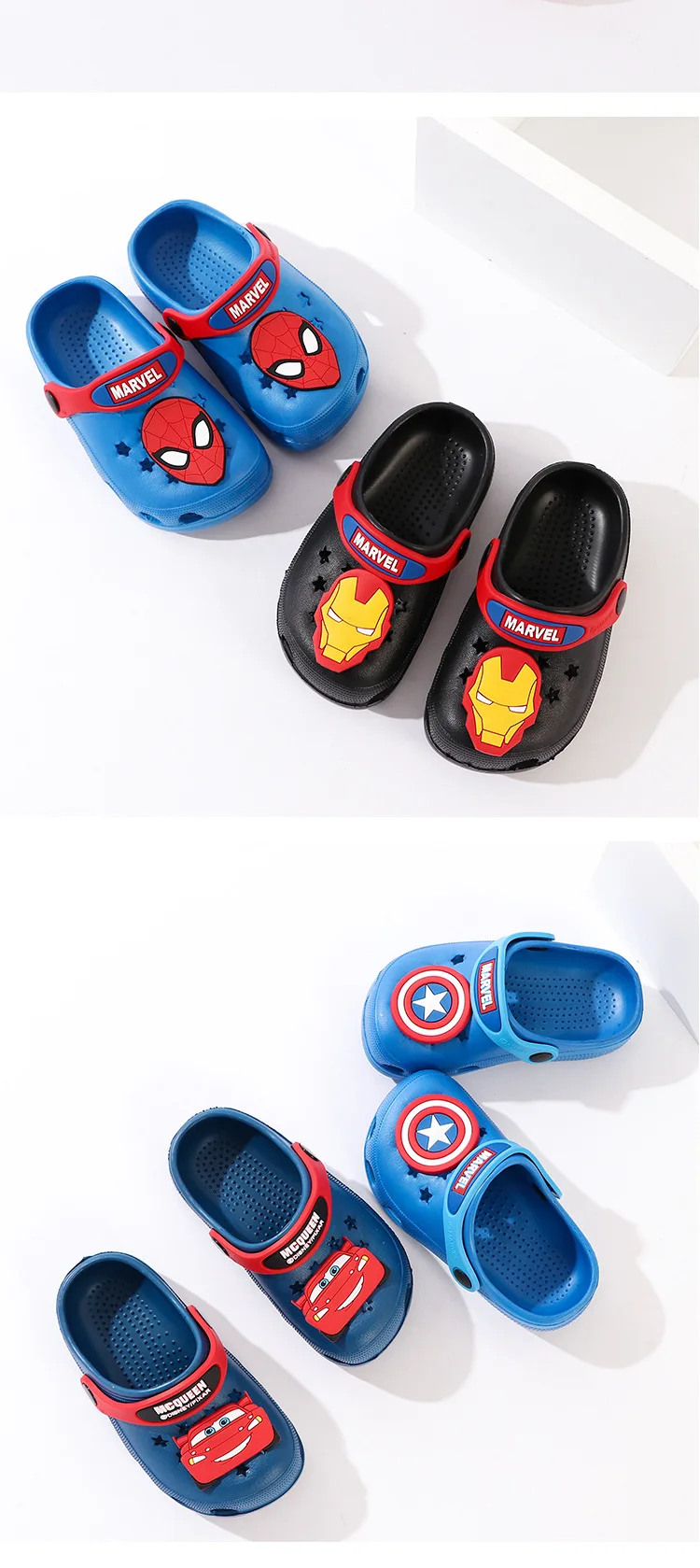 Verão do Bebê Sandálias de Praia Bonito dos Desenhos Disney Meninos Menina Multifunções Chinelos Flip Buraco Sapatos Animados Crianças Respirável Sandálias 11 Online shopping