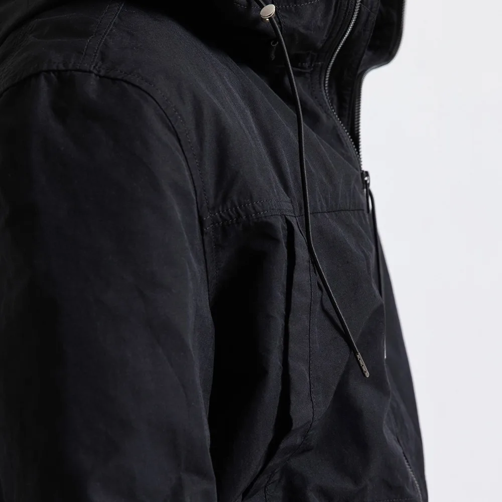 Мужская куртка в стиле сафари SIMWOOD, тонкая куртка с капюшоном, модная приталенная ветровка высокого качества, новая модель 190079 на осень