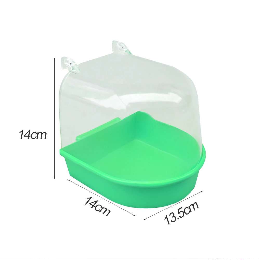 Parrot Bird Bathtub Parrot Bathing Supplies Bird Bath Shower Standing Bin Wash Space Bird Bathtub Cage Pet Supplies