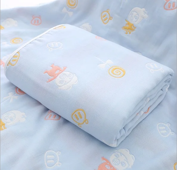 Зима 6 слоев муслин детские Одеяла новорожденного пеленать Обёрточная бумага конверт Дети хлопок Для ванной Полотенца дети Постельные