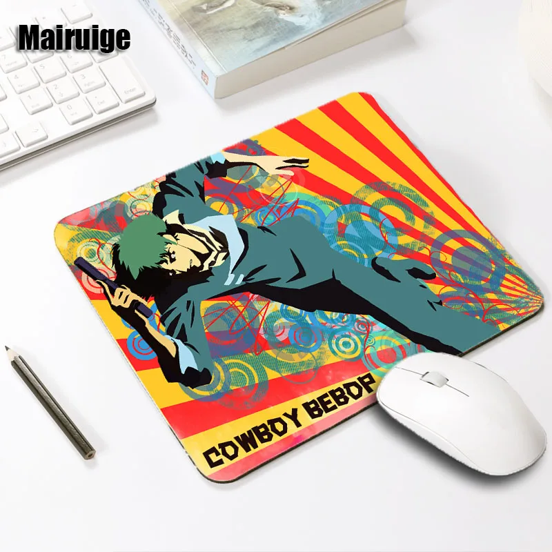 Mairuige ковбой Bebop Аниме Коврик для мыши на стол с мышкой Мини Размер 250x290x2 мм