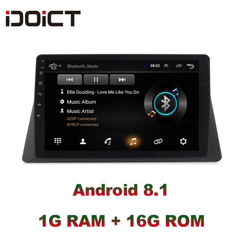 

IDOICT Android 8.1 Car DVD Player GPS Navigation Multimedia For Honda Accord 8 Radio 2008-2012 car stereo