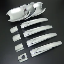 For Peugeot 207 208 308 407 3008 5008 For Citroen C4 C6 Jumpy ABS Car Styling Chrome Side Door Handle Cover & Door Bowl Cover