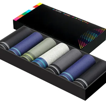 

7pcs/lot Boxer Brand Sexy Underwear Men Boxers Shorts Colorful Breathable Ropa Interior Bokser Homme 95% Cotton