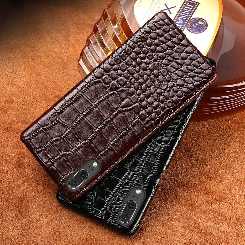 

Phone Case For Huawei Mate 10 20 lite P10 P20 lite Pro Case Crocodile Texture Case For Honor 7X 8X 9 10 V20 P Smart Back Cover