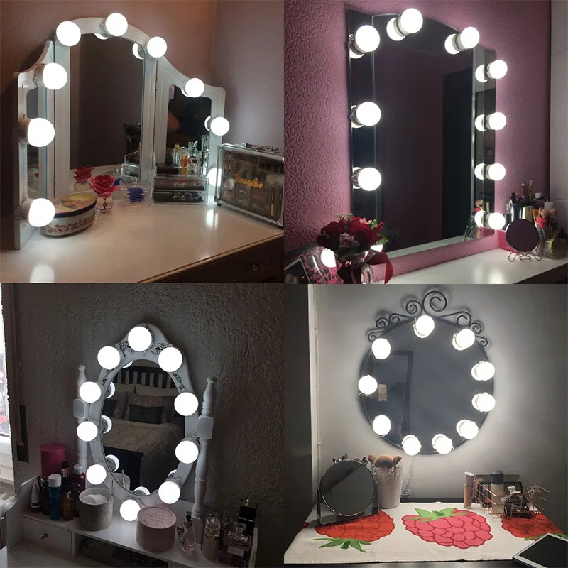 

Makeup Mirror Vanity LED Light Bulbs Kit for tous woman Dressing Table Brightness Adjustable Cosmetic Vanity Light Dimmable Lamp