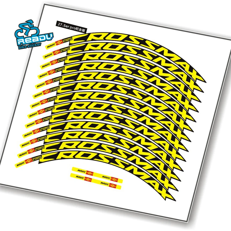 MAVIC CROSSMAX SL PRO MTB стикер на колеса ширина 18 мм PRO наклейки на колеса велосипеда наклейки на велосипед для двух наклейки для колес