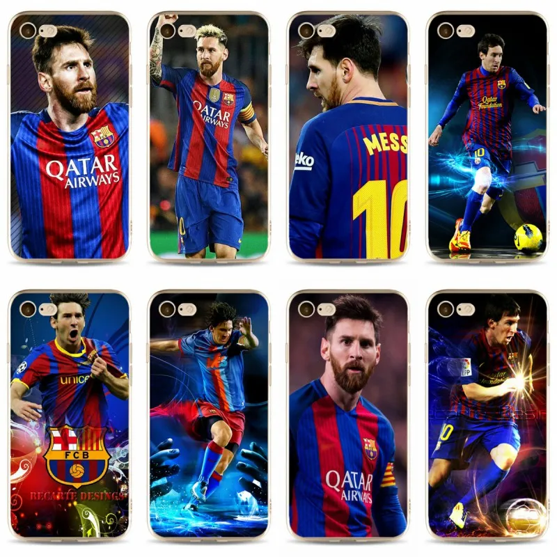 

Messi football Picture mobile phone cover TPU soft shell For iPhone 5 5C 5S SE X 6 6S 7 7plus 8 8plus Silicone Mobilephone Case