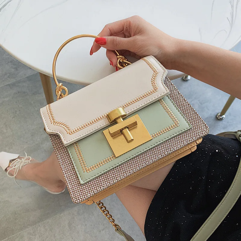 

Top of the new high quality women's bag 2019 new fashion lady impact single shoulder slant chain small pack