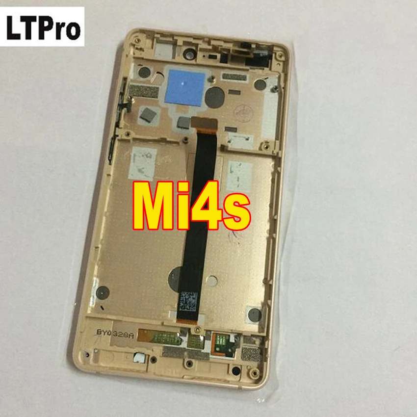 

100% Original Best Working Sensor LCD Display Touch Panel Screen Digitizer Assembly + Frame For Xiaomi Mi4S M4S Mi 4S Gold