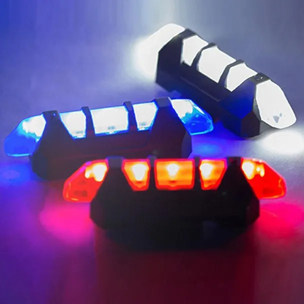 

Top sale New Cycling 5 LED USB Rechargeable Bike Bicycle Tail Warning Light Rear Safety for bicycle accessories