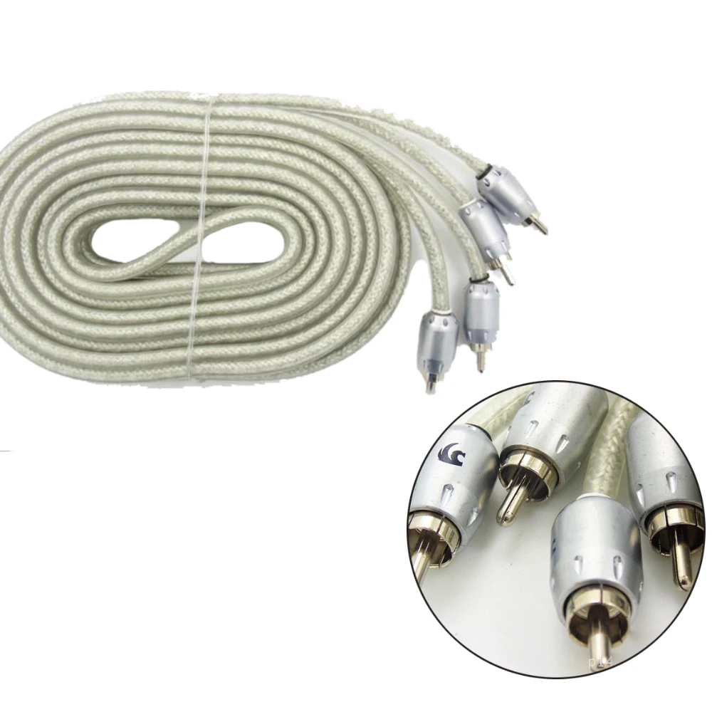 Stereo Audio Cable For Subwoofer DVD Speaker Cable amplifier subwoofer