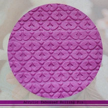 Любовь Сердце шаблон ДИЗАЙН РОЛИК антипригарное помадка тиснение Скалка Gumpaste Sugarcraft Инструменты