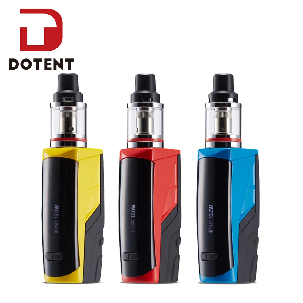 DOTENT эсминец 100 Вт Vape комплект 4 мл испаритель с коробкой формы мод металл без