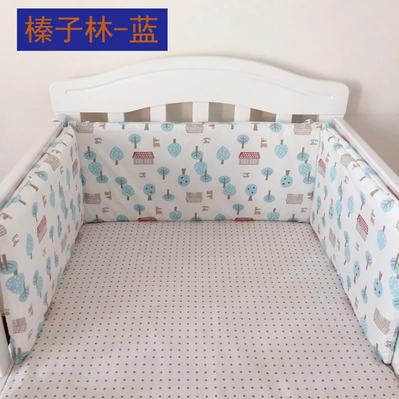 Детский комплект постельного белья(1 шт. Детская кровать бампер) 200*30 см детская кроватка бампер хлопок модный принт детская защита для кроватки для младенцев