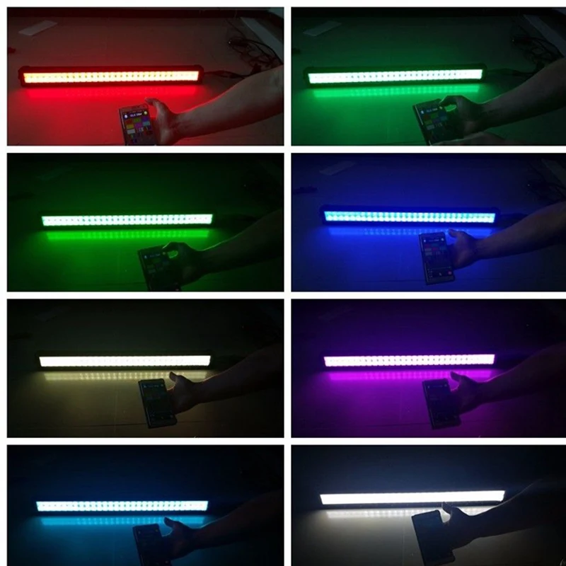 52 &quot300 Вт 5D RGB двухрядсветодиодный светильник световая панель с Управлением по