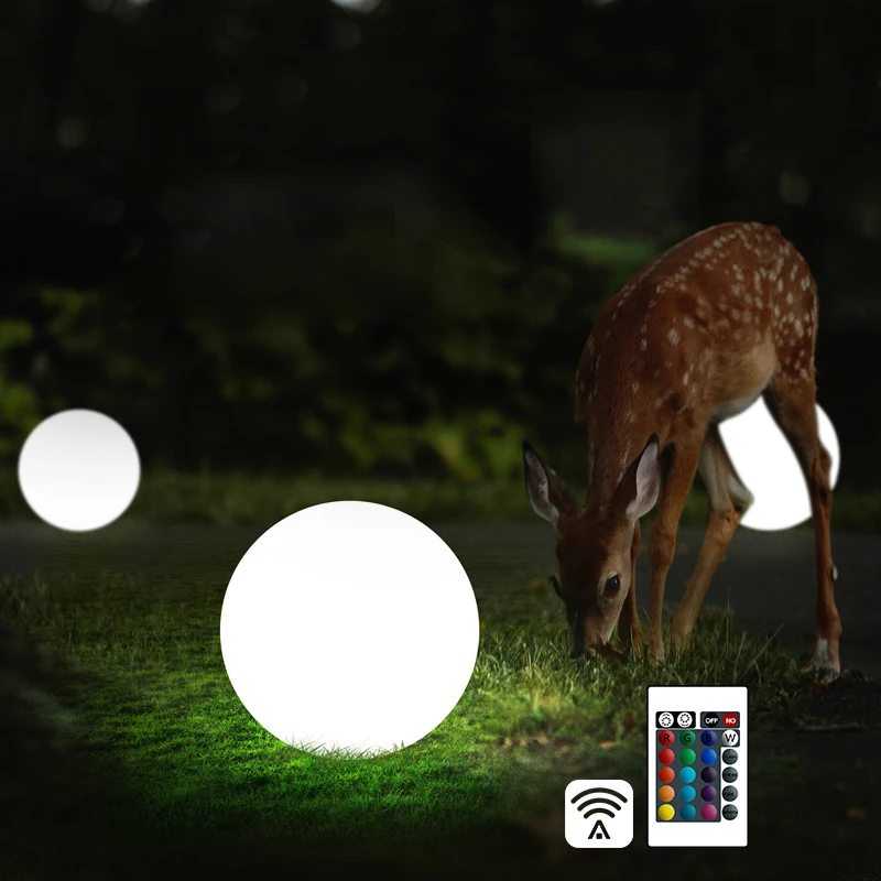 Лампа RGB Светодиодная лампа шар с аккумулятором водонепроницаемая для помещений