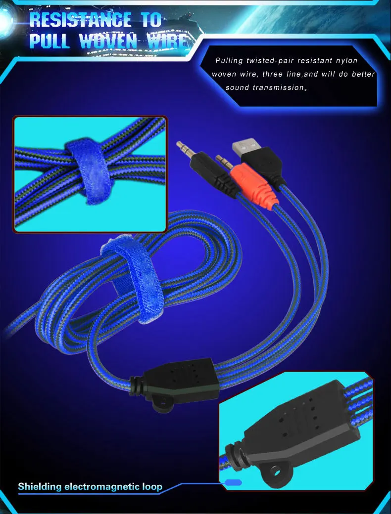 Gaming Headset Plextone PC780 Game Headphones with Microphone PC Stereo Bass Earphone for PC