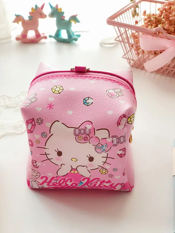 Новинка Hello kitty PU квадратная сумка для хранения на молнии квадратная косметичка EX-9658 - Цвет: B