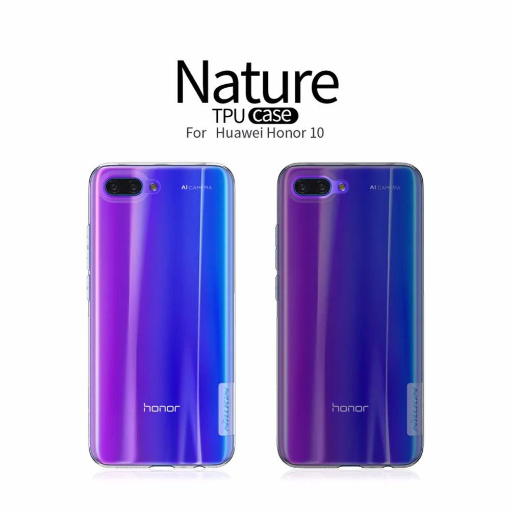 

Huawei Honor 10 case Huawei Honor 10 cover NILLKIN Ultra Thin Transparent Nature TPU Case Clear TPU Soft Back cover case honor10