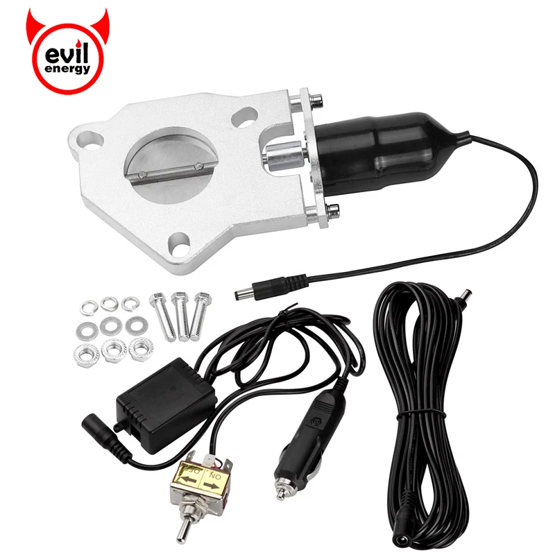 

2.25 Inch Stainless Steel Headers Y Pipe Electric Exhaust Cutout Cut Out Kit With Manually Switch Car Modified Exhaust Parts