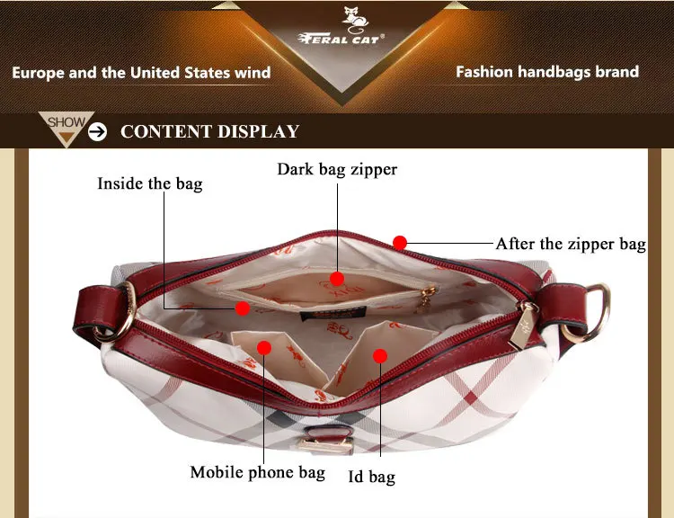 FERAL CAT Women Handbags Luxury Designer 2018 Woman Shoulder Bags Casual Crossbody Bag65