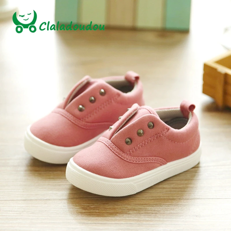 Baby Girls Boys Spring Autumn Pure Colorful Girl Shoes Canvas Fashion Newborn Walker Infant Casual Shoes For 0-6 Years Old