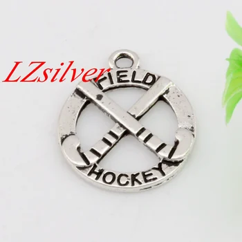 

Hot Sale ! 100pcs Zinc Alloy Single-sided Field Hockey Charm 19x23mm DIY Jewelry A-451