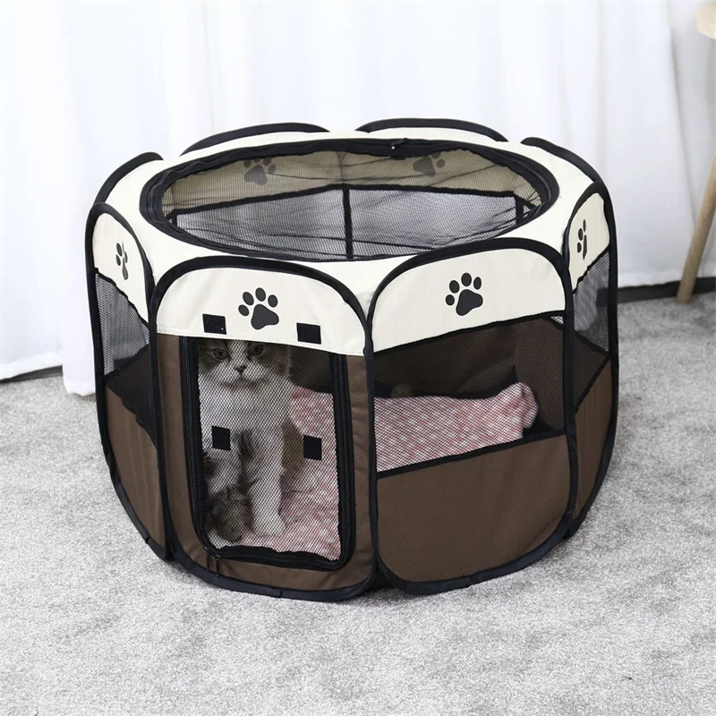 Pet Dog Cat Playpen Cage Crate Portable Folding Exercise Pet Kennel Indoor Outdoor Use Removable Mesh Shade Dog Cat Cover Pet Dog Cat Playpen Cage Crate Portable Folding Exercise Pet Kennel Indoor Outdoor Use Removable Mesh Shade Dog Cat Cover