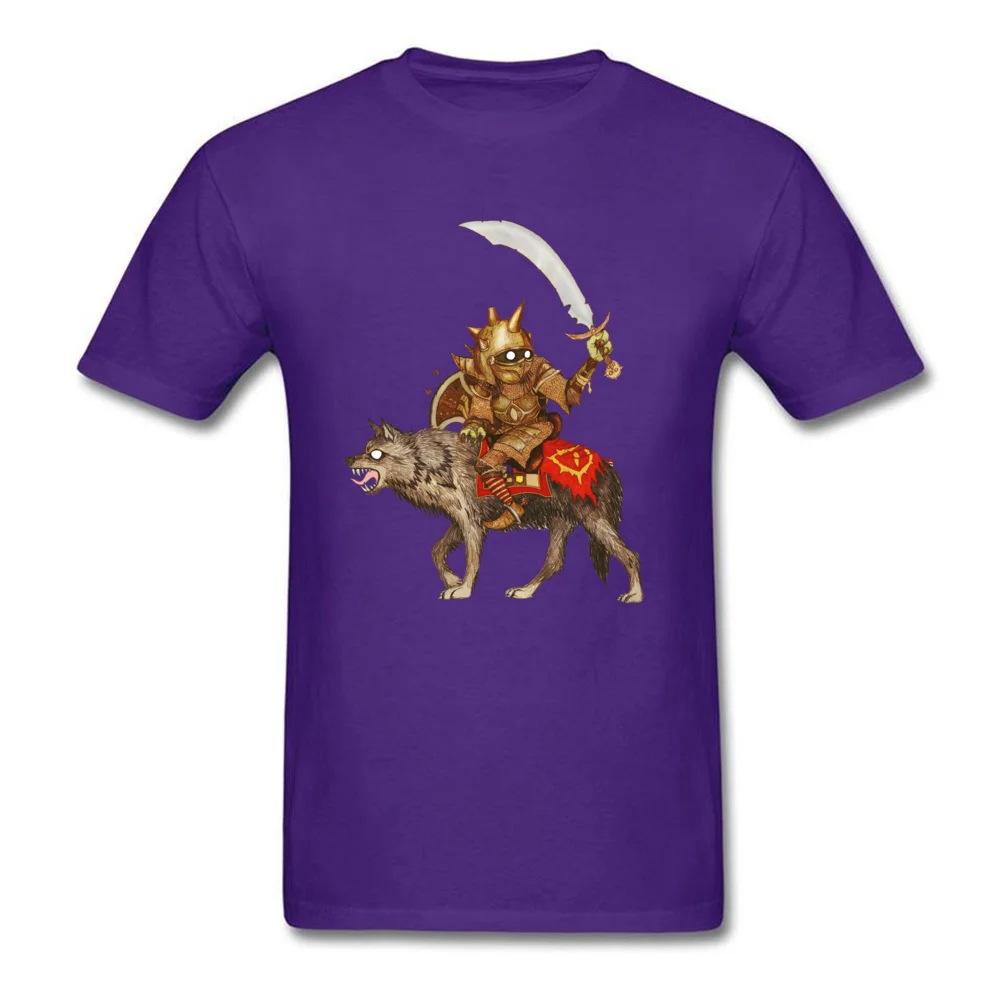 Goblin Wolf Crew Neck Top T-shirts April FOOL DAY Tees Short Sleeve Cheap Cotton Custom Tops Shirt Casual Men Wholesale Goblin Wolf purple