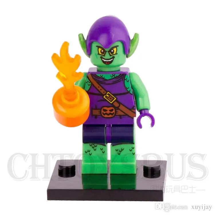 Beste Enkele Verkoop Green Goblin Norman Spider man Super Heroes MARVEL Avengers Assemble Minifig Model DIY Bouwstenen Kids ToysGift