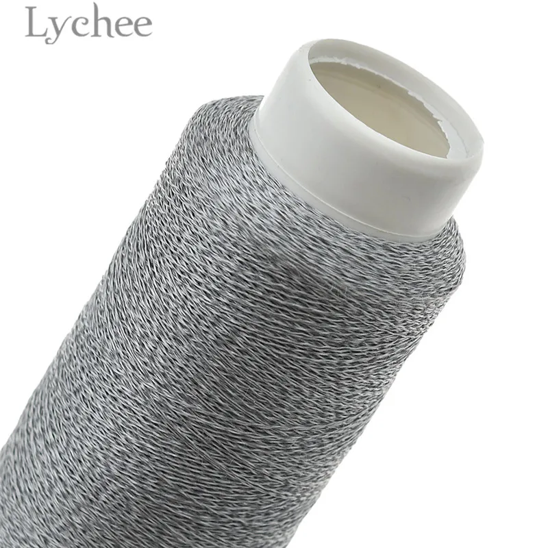 Светоотражающая Полиэстеровая швейная нить Lychee Life 1000 м вышивка для шитья своими