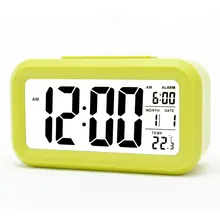 clock A long time for children smart , alarm , fashion student , electronic , bedside , LED creative mute lum