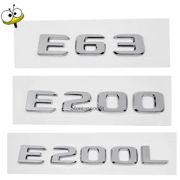 

New Car Rear Sticker Emblem Badge Decal Number Trunk Auto Accessories For Mercedes E Class E63 E200 E200L Benz W201 W124 AMG GT