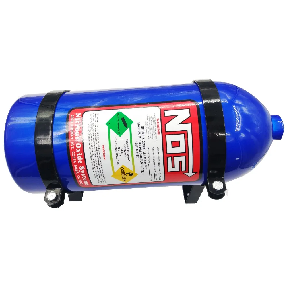 Set of 2 NOS 14120NOS Black Powdercoated Steel Standard Replacement Nitrous Bottle Bracket