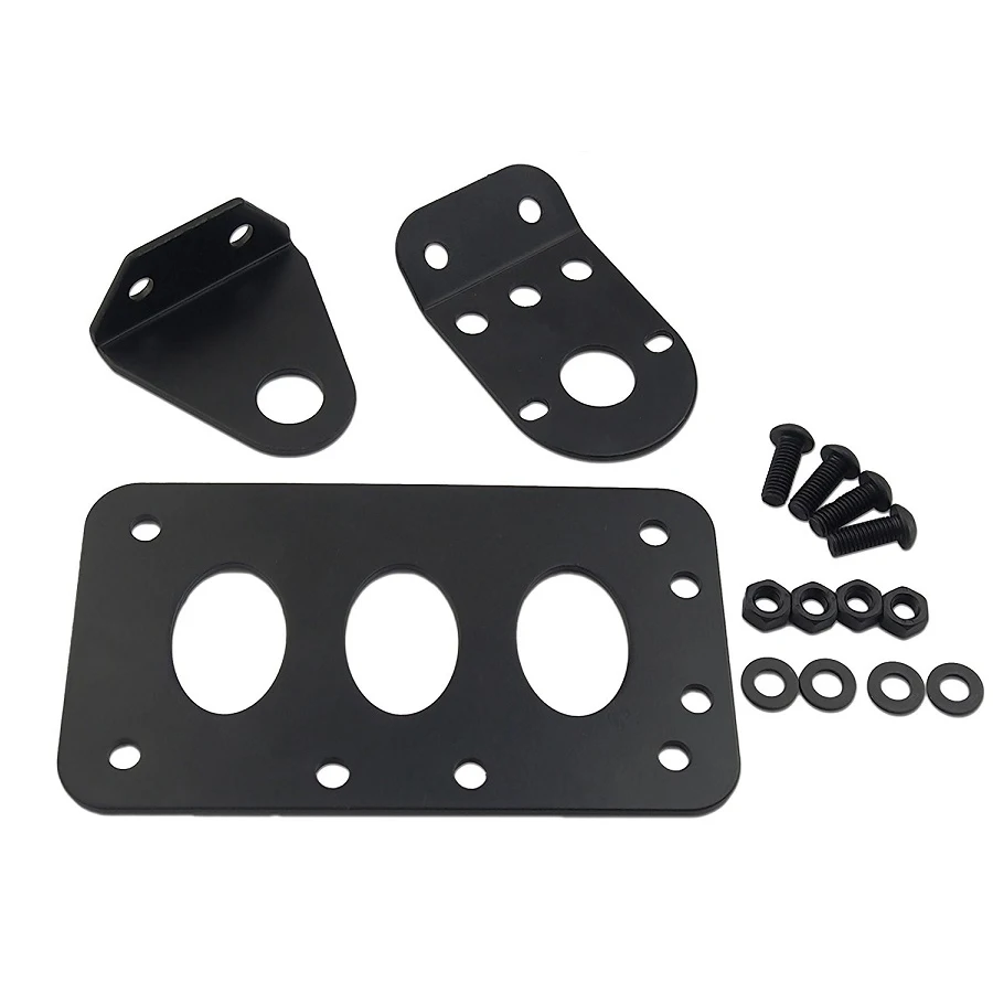 Black Side Mount Motorcycle License Plate Bracket Fit For Harley Chopper Accessories License Plate Bracket (16)