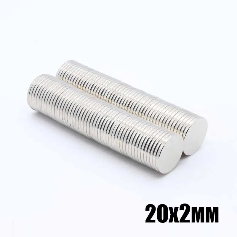 50pcs Strong  20X2mm Magnets Disc Rare Earth Neodymium Magnets 
