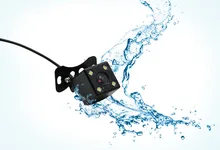 Caméra de recul étanche grand Angle 4 LED Vision nocturne caméra de recul aide au stationnement caméra automatique universelle 170 degrés(China)